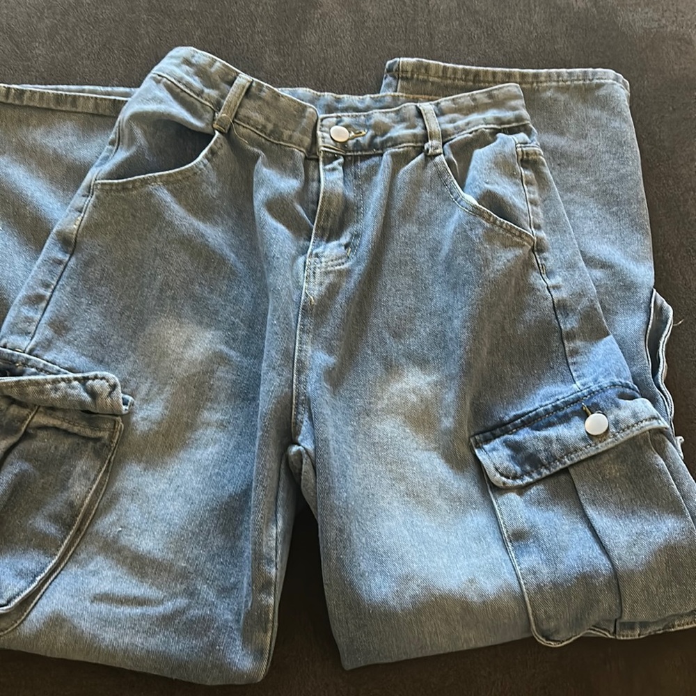 baggy Denim cargo jeans